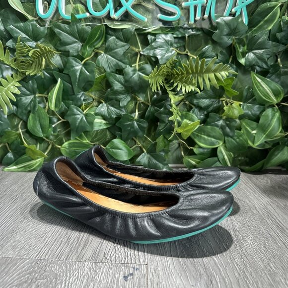 Tieks | Shoes | Tieks Womens Matte Black Italian Leather  Tieks Chestnut Black Leather Ballet Flats Womens 8 Foldable Comfort Slip On